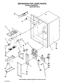 02 - Refrigerator Liner Parts parts for Whirlpool Refrigerator GI6SARXXF04 / from AppliancePartsPros.com