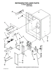 02 - Refrigerator Liner Parts parts for Whirlpool Refrigerator GI6FARXXF04 / from AppliancePartsPros.com