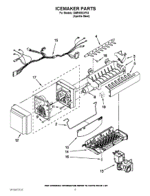 05 - Icemaker Parts parts for Whirlpool Refrigerator GI6FARXXF04 / from AppliancePartsPros.com