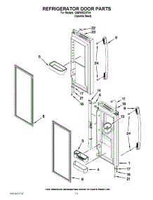 07 - Refrigerator Door Parts parts for Whirlpool Refrigerator GI6FARXXF04 / from AppliancePartsPros.com
