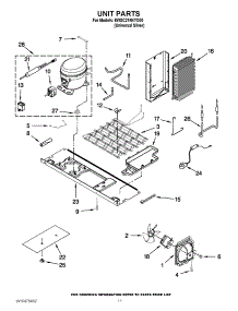 07 - Unit Parts parts for Whirlpool Refrigerator 6WSC21N4YD00 / from AppliancePartsPros.com