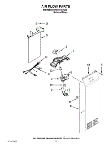 08 - Air Flow Parts parts for Whirlpool Refrigerator 6WSC21N4YD00 / from AppliancePartsPros.com