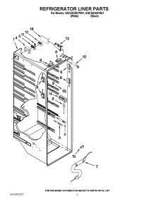 02 - Refrigerator Liner Parts parts for Whirlpool Refrigerator GSC25C6EYB01 / from AppliancePartsPros.com