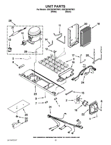 09 - Unit Parts parts for Whirlpool Refrigerator GSC25C6EYB01 / from AppliancePartsPros.com