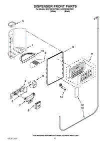 08 - Dispenser Front Parts parts for Whirlpool Refrigerator GSC25C5EYB02 / from AppliancePartsPros.com