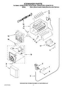 10 - Icemaker Parts parts for Whirlpool Refrigerator GSS30C7EYW02 / from AppliancePartsPros.com