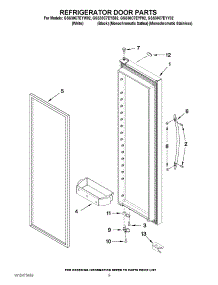 06 - Refrigerator Door Parts parts for Whirlpool Refrigerator GSS30C7EYY02 / from AppliancePartsPros.com