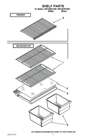 05 - Shelf Parts parts for Whirlpool Refrigerator W8TXEWFYQ01 / from AppliancePartsPros.com