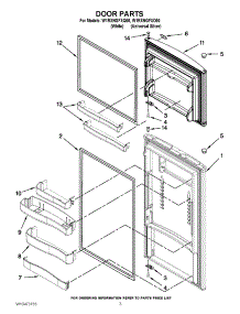 02 - Door Parts parts for Whirlpool Refrigerator W1RXNGFXD00 / from AppliancePartsPros.com
