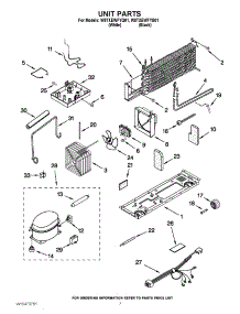 04 - Unit Parts parts for Whirlpool Refrigerator W8TXEWFYB01 / from AppliancePartsPros.com