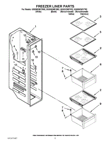 04 - Freezer Liner Parts parts for Whirlpool Refrigerator GSS30C6EYW02 / from AppliancePartsPros.com