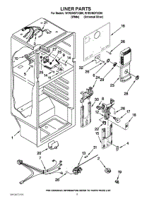 03 - Liner Parts parts for Whirlpool Refrigerator W1RXNGFXQ00 / from AppliancePartsPros.com