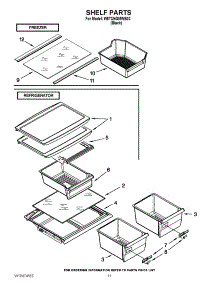 06 - Shelf Parts parts for Whirlpool Refrigerator W8TXNGMWB02 / from AppliancePartsPros.com
