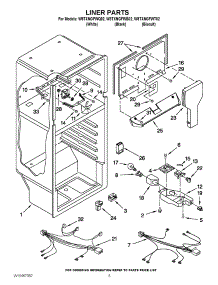 03 - Liner Parts parts for Whirlpool Refrigerator W8TXNGFWQ02 / from AppliancePartsPros.com