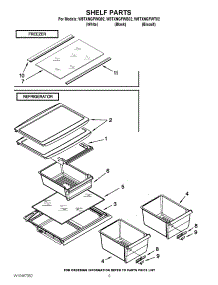 05 - Shelf Parts parts for Whirlpool Refrigerator W8TXNGFWQ02 / from AppliancePartsPros.com