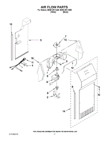 10 - Air Flow Parts parts for Whirlpool Refrigerator ED5KVEXVQ06 / from AppliancePartsPros.com