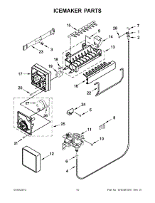 05 - Icemaker Parts parts for Whirlpool Refrigerator W8TXNGMWQ03 / from AppliancePartsPros.com
