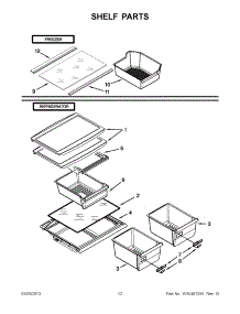 06 - Shelf Parts parts for Whirlpool Refrigerator W8TXNGMWQ03 / from AppliancePartsPros.com