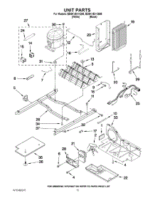 09 - Unit Parts parts for Whirlpool Refrigerator ED5KVEXVB06 / from AppliancePartsPros.com