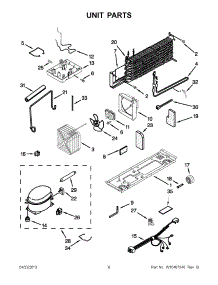 04 - Unit Parts parts for Whirlpool Refrigerator W8RXNGMWD03 / from AppliancePartsPros.com