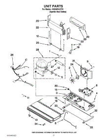 09 - Unit Parts parts for Whirlpool Refrigerator GI6SARXXF03 / from AppliancePartsPros.com