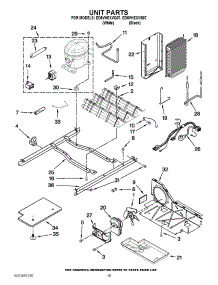 09 - Unit Parts parts for Whirlpool Refrigerator ED5VHEXVQ07 / from AppliancePartsPros.com