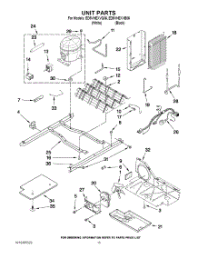 09 - Unit Parts parts for Whirlpool Refrigerator ED5VHEXVB06 / from AppliancePartsPros.com