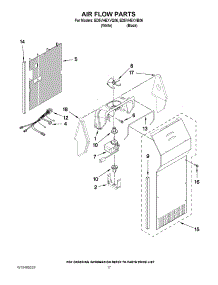 10 - Air Flow Parts parts for Whirlpool Refrigerator ED5VHEXVB06 / from AppliancePartsPros.com