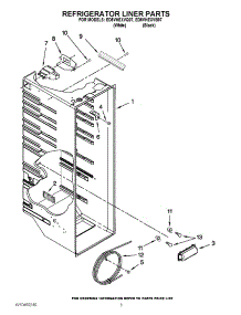 02 - Refrigerator Liner Parts parts for Whirlpool Refrigerator ED5VHEXVB07 / from AppliancePartsPros.com