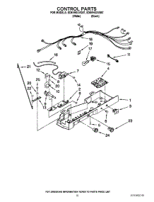 11 - Control Parts parts for Whirlpool Refrigerator ED5VHEXVB07 / from AppliancePartsPros.com