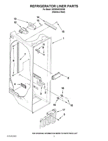 02 - Refrigerator Liner Parts parts for Whirlpool Refrigerator 6GD5SHGXSS09 / from AppliancePartsPros.com
