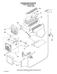 12 - Icemaker Parts parts for Whirlpool Refrigerator 6GD5SHGXSS09 / from AppliancePartsPros.com