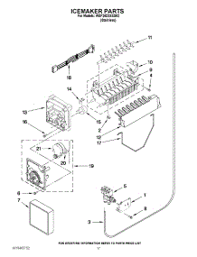 10 - Icemaker Parts parts for Whirlpool Refrigerator WSF26D2EXS02 / from AppliancePartsPros.com