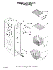 04 - Freezer Liner Parts parts for Whirlpool Refrigerator 6GD25DCXHS15 / from AppliancePartsPros.com