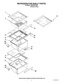 03 - Refrigerator Shelf Parts parts for Whirlpool Refrigerator ED5GVEXVD07 / from AppliancePartsPros.com
