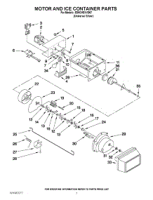 05 - Motor And Ice Container Parts parts for Whirlpool Refrigerator ED5GVEXVD07 / from AppliancePartsPros.com