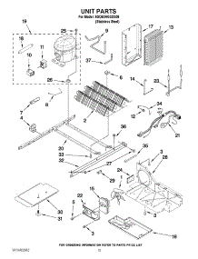 09 - Unit Parts parts for Whirlpool Refrigerator 6GD5SHGXSS08 / from AppliancePartsPros.com