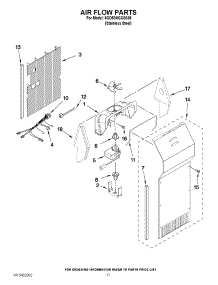 10 - Air Flow Parts parts for Whirlpool Refrigerator 6GD5SHGXSS08 / from AppliancePartsPros.com