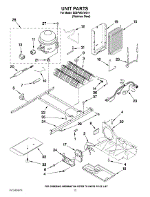 09 - Unit Parts parts for Whirlpool Refrigerator ED5PVEXWS11 / from AppliancePartsPros.com