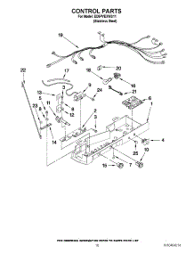 11 - Control Parts parts for Whirlpool Refrigerator ED5PVEXWS11 / from AppliancePartsPros.com