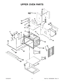 02 - Upper Oven Parts parts for Whirlpool Oven WOD51EC7AS01 / from AppliancePartsPros.com