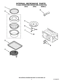 06 - Internal Microwave Parts parts for Whirlpool Oven WOC54EC7AS00 / from AppliancePartsPros.com