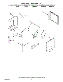 07 - Top Venting Parts parts for Whirlpool Oven WOC95EC0AS00 / from AppliancePartsPros.com