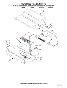 06 - Control Panel Parts parts for Whirlpool Oven WOD51EC7AB00 / from AppliancePartsPros.com