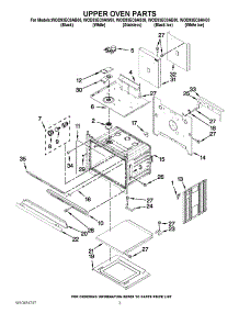 02 - Upper Oven Parts parts for Whirlpool Oven WOD93EC0AB00 / from AppliancePartsPros.com