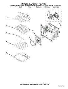 03 - Internal Oven Parts parts for Whirlpool Oven WOS92EC0AE00 / from AppliancePartsPros.com