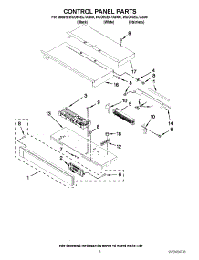 06 - Control Panel Parts parts for Whirlpool Oven WOD93EC7AW00 / from AppliancePartsPros.com