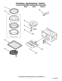06 - Internal Microwave Parts parts for Whirlpool Oven WOC54EC0AW00 / from AppliancePartsPros.com