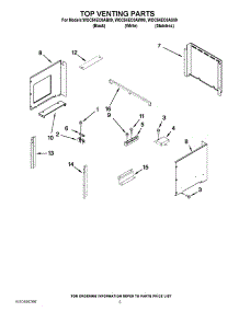 07 - Top Venting Parts parts for Whirlpool Oven WOC54EC0AB00 / from AppliancePartsPros.com