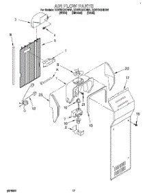 10 - Air Flow parts for Whirlpool Refrigerator ED27DQXDB01 / from AppliancePartsPros.com